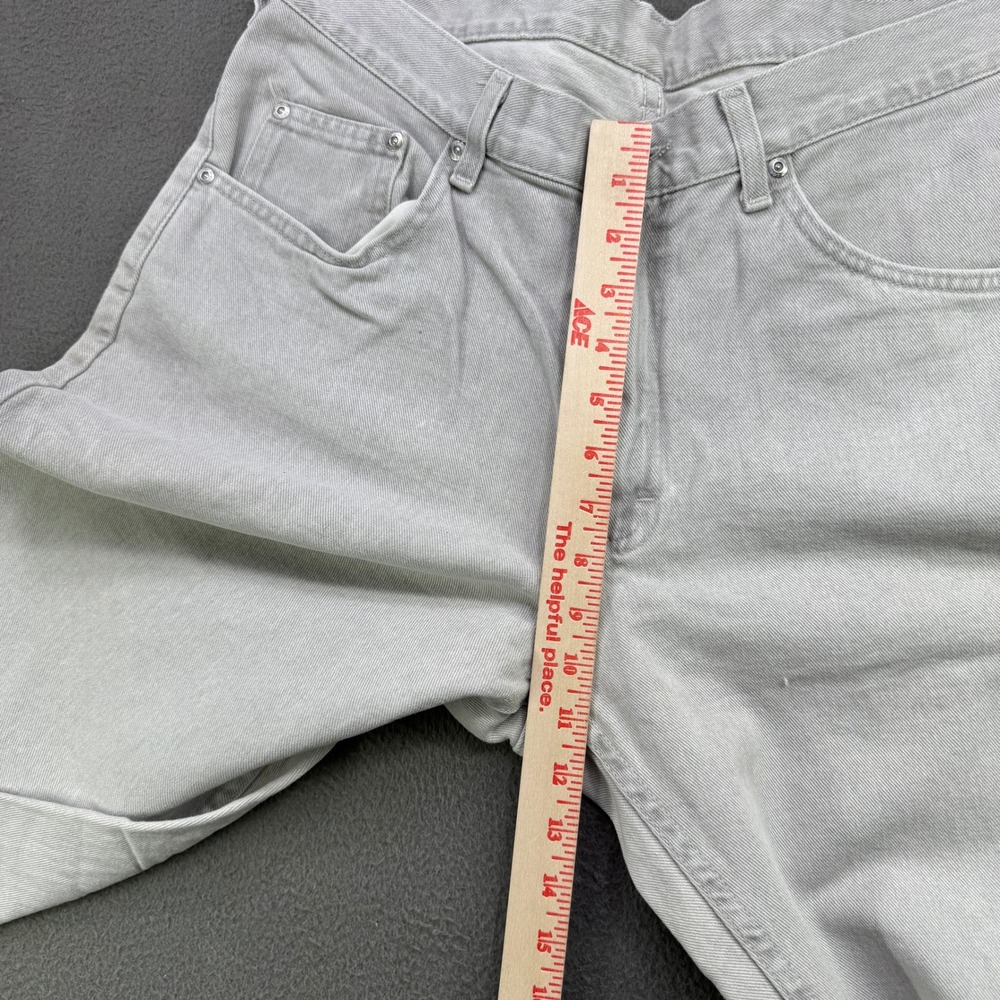 Vintage Lee Riveted Jeans Mens 36x30 (34) Gray Denim Straight Regular 90s Grunge - Picture 8 of 12